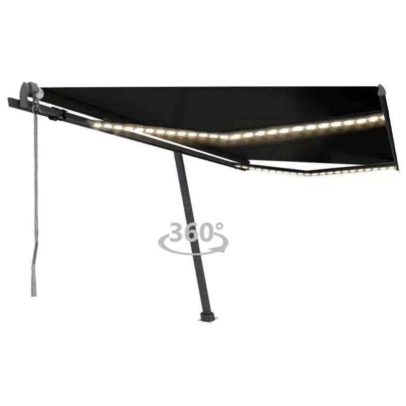 Uitschuifbare luifel met gepoedercoat aluminium voor buitenplezier - Antraciet / 400 x 300 cm / 1 - Zonwering