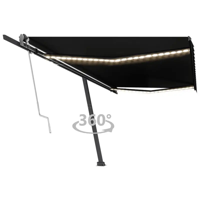 Uitschuifbare luifel met gepoedercoat aluminium voor buitenplezier - Antraciet / 500 x 350 cm / 1 - Zonwering
