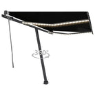 Uitschuifbare luifel met gepoedercoat aluminium voor buitenplezier - Antraciet / 300 x 250 cm / 1 - Zonwering