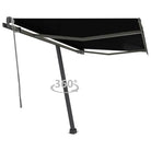 Uitschuifbare luifel met gepoedercoat aluminium voor buitenruimte - Antraciet / 300 x 250 cm / 1 - Zonwering