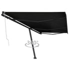 Uitschuifbare luifel met gepoedercoat aluminium voor buitenruimte - Antraciet / 600 x 300 cm / 1 - Zonwering