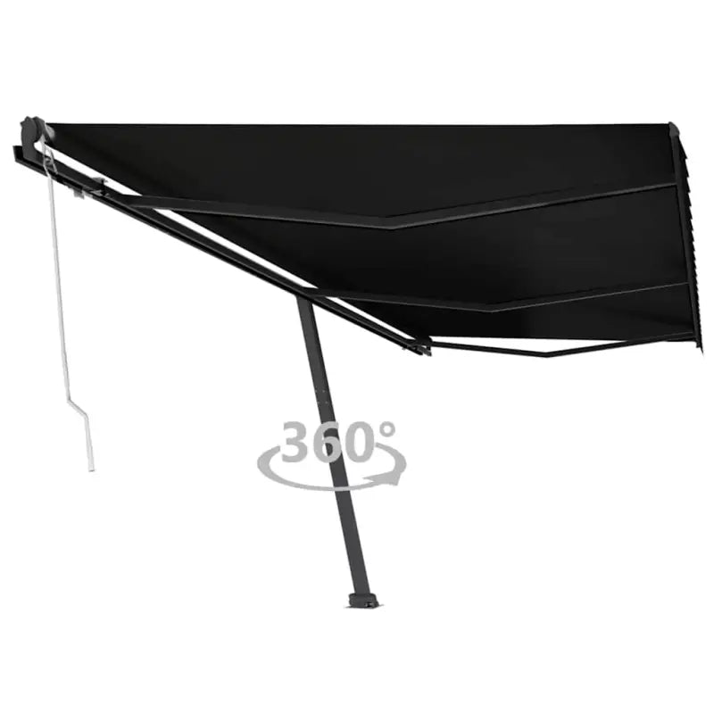 Uitschuifbare luifel met gepoedercoat aluminium voor buitenruimte - Antraciet / 600 x 300 cm / 1 - Zonwering