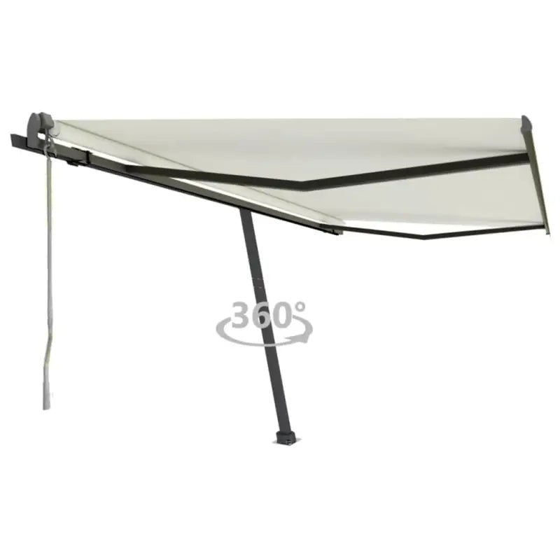 Uitschuifbare luifel met gepoedercoat aluminium voor buitenruimte - Crème / 450 x 300 cm / 1 - Zonwering