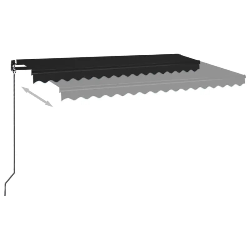 Uitschuifbare luifel met gepoedercoat aluminium voor buitenruimte - Zonwering