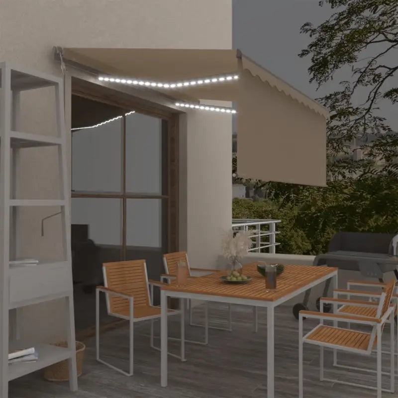 Uitschuifbare luifel met gepoedercoat aluminium voor buitenruimte - Crème / 3 x 2.5 m / 1 - Zonwering