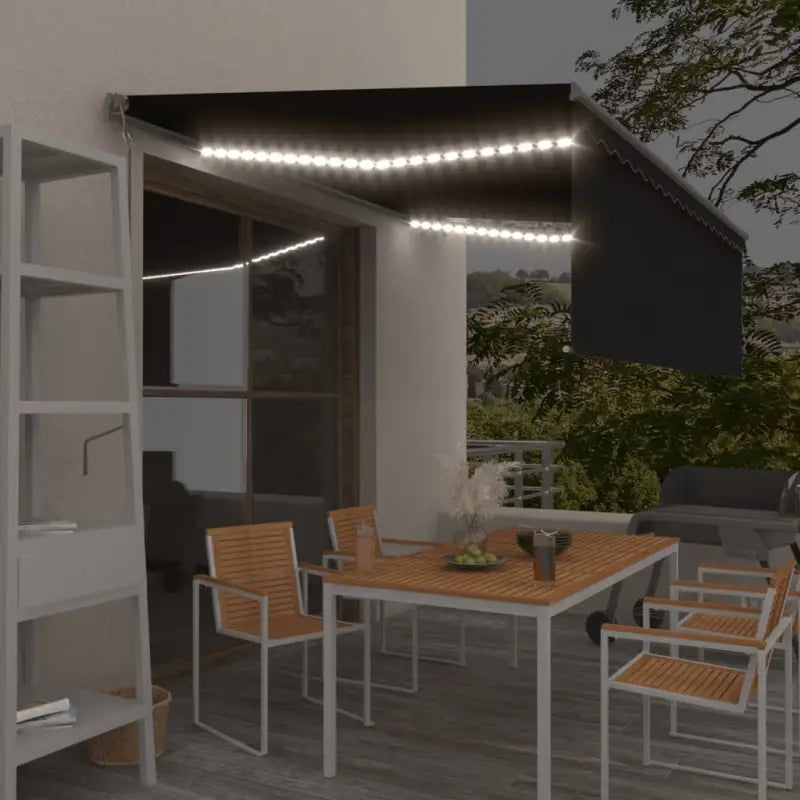 Uitschuifbare luifel met gepoedercoat aluminium voor buitenruimte - Antraciet / 4.5 x 3 m / 1 - Zonwering