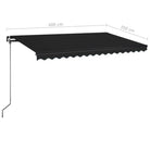 Uitschuifbare luifel met gepoedercoat aluminium voor buitenruimte - Zonwering