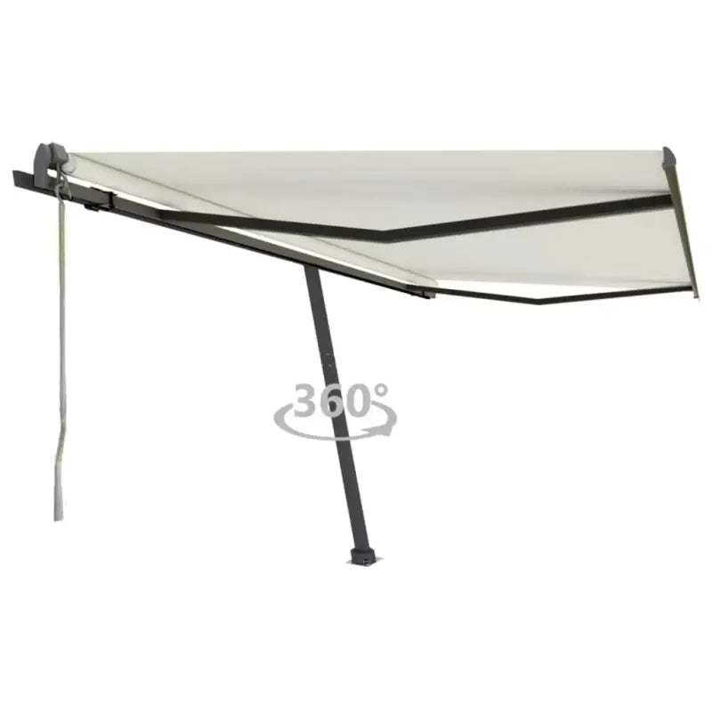 Uitschuifbare luifel met gepoedercoat aluminium voor buitenruimte - Crème / 400 x 350 cm / 1 - Zonwering