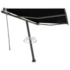Uitschuifbare luifel met gepoedercoat aluminium voor buitenruimte - Antraciet / 350 x 250 cm / 1 - Zonwering