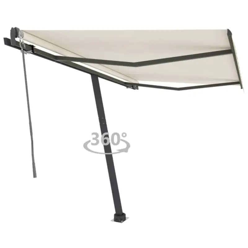 Uitschuifbare luifel met gepoedercoat aluminium voor buitenruimte - Crème / 350 x 250 cm / 1 - Zonwering