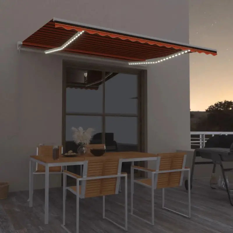 Uitschuifbare luifel met gepoedercoat aluminium voor koele buitenruimtes - Multikleur / 450 x 300 cm / 1 - Zonwering