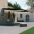 Uitschuifbare luifel met gepoedercoat aluminium voor koele buitenruimte - Antraciet / 500 x 300 cm / 1 - Zonwering