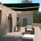Uitschuifbare luifel met gepoedercoat aluminium voor koele buitenruimte - Antraciet / 350 x 250 cm / 1 - Zonwering