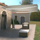 Uitschuifbare luifel met gepoedercoat aluminium voor koele buitenruimte - Crème / 450 x 350 cm / 1 - Zonwering
