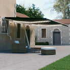 Uitschuifbare luifel met gepoedercoat aluminium voor koele buitenruimte - Antraciet / 600 x 300 cm / 1 - Zonwering
