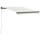 Uitschuifbare luifel met gepoedercoat aluminium voor koele buitenruimte - Crème / 300 x 250 cm / 1 - Zonwering