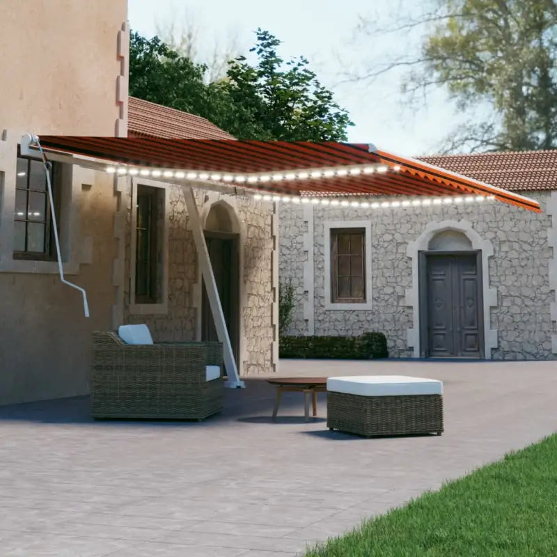 Uitschuifbare luifel met gepoedercoat aluminium voor koele buitenruimte - Multikleur / 600 x 300 cm / 1 - Zonwering