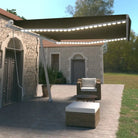 Uitschuifbare luifel met gepoedercoat aluminium voor koele buitenruimte - Antraciet / 450 x 350 cm / 1 - Zonwering