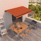 Uitschuifbare luifel met gepoedercoat aluminium voor koele buitenruimte - Multikleur / 450 x 350 cm / 1 - Zonwering