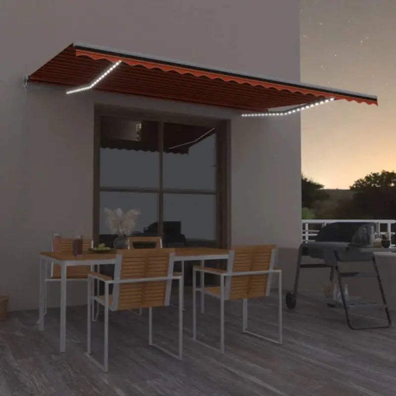 Uitschuifbare luifel met gepoedercoat aluminium voor koele buitenruimtes - Multikleur / 500 x 300 cm / 1 - Zonwering