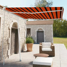 Uitschuifbare luifel met gepoedercoat aluminium voor koele buitenruimte - Multikleur / 300 x 250 cm / 1 - Zonwering