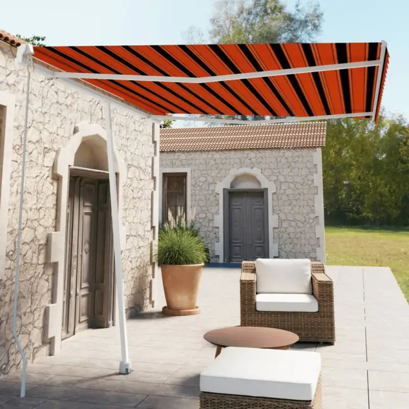 Uitschuifbare luifel met gepoedercoat aluminium voor koele buitenruimte - Multikleur / 300 x 250 cm / 1 - Zonwering