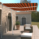 Uitschuifbare luifel met gepoedercoat aluminium voor koele buitenruimte - Multikleur / 350 x 250 cm / 1 - Zonwering