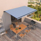 Uitschuifbare luifel met gepoedercoat aluminium voor koele buitenruimte - Zonwering