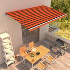 Uitschuifbare luifel met gepoedercoat aluminium voor koelte in je tuin - Multikleur / 500 x 300 cm / 1 - Zonwering