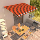 Uitschuifbare luifel met gepoedercoat aluminium voor koelte in je tuin - Multikleur / 450 x 300 cm / 1 - Zonwering