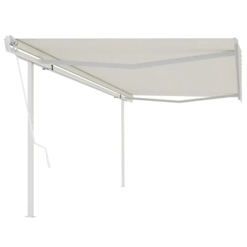 Uitschuifbare luifel met gepoedercoat aluminium voor schaduw en koelheid - Crème / 5 x 3.5 m / 1 - Zonwering