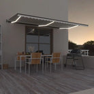 Uitschuifbare luifel met gepoedercoat aluminium voor schaduw en comfort - Crème / 600 x 350 cm / 1 - Zonwering