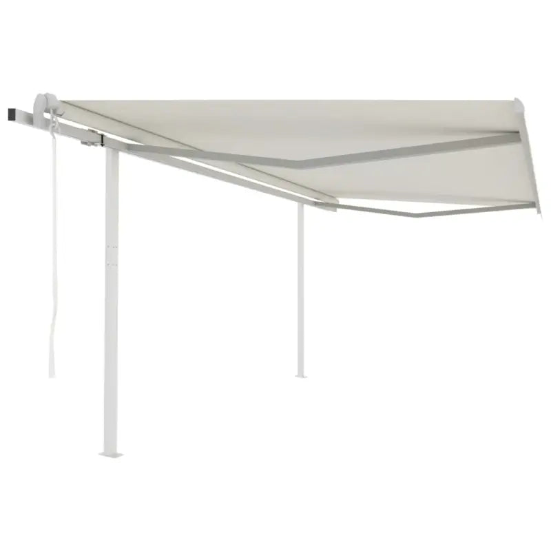 Uitschuifbare luifel met gepoedercoat aluminium voor schaduw en koelheid - Crème / 4.5 x 3.5 m / 1 - Zonwering