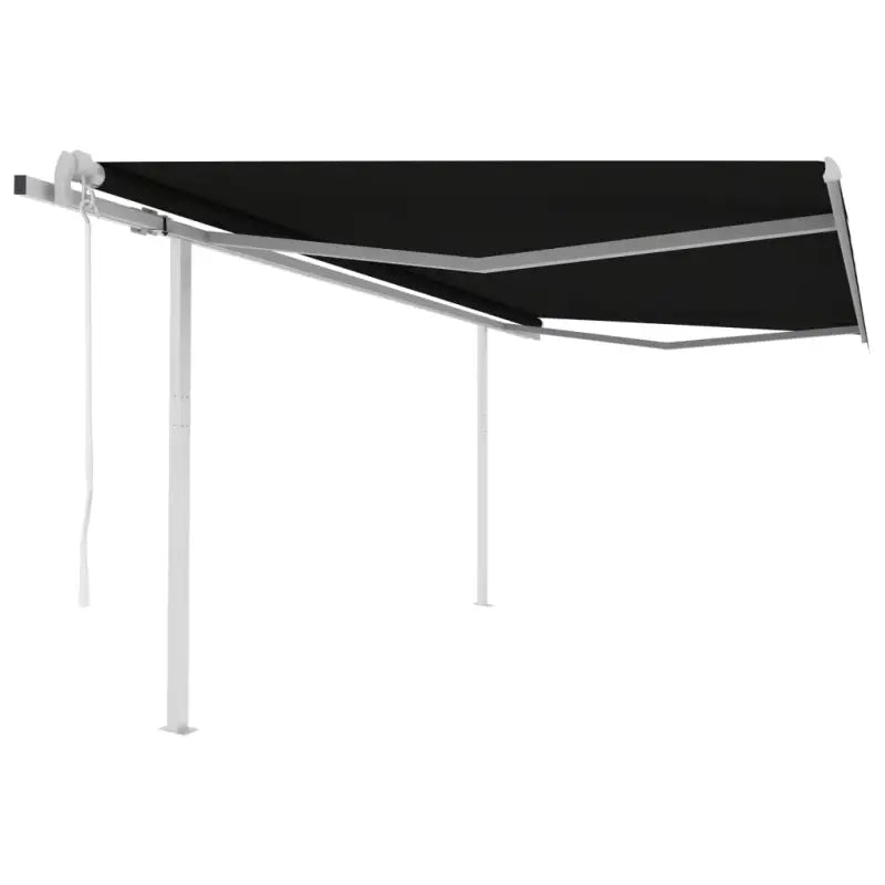 Uitschuifbare luifel met gepoedercoat aluminium voor schaduw en koelheid - Antraciet / 4 x 3.5 m / 1 - Zonwering