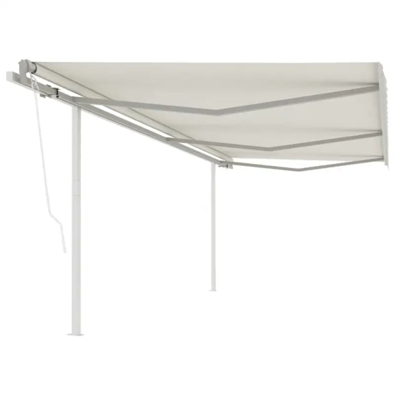 Uitschuifbare luifel met gepoedercoat aluminium voor schaduw en koelheid - Crème / 6 x 3.5 m / 1 - Zonwering