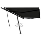 Uitschuifbare luifel met gepoedercoat aluminium voor schaduw buiten - Antraciet / 500 x 300 cm / 1 - Zonwering