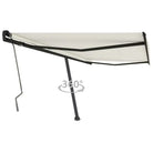 Uitschuifbare luifel met gepoedercoat aluminium voor schaduw buiten - Crème / 400 x 350 cm / 1 - Zonwering