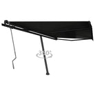 Uitschuifbare luifel met gepoedercoat aluminium voor schaduw buiten - Antraciet / 450 x 350 cm / 1 - Zonwering