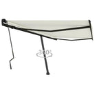 Uitschuifbare luifel met gepoedercoat aluminium voor schaduw buiten - Crème / 450 x 300 cm / 1 - Zonwering