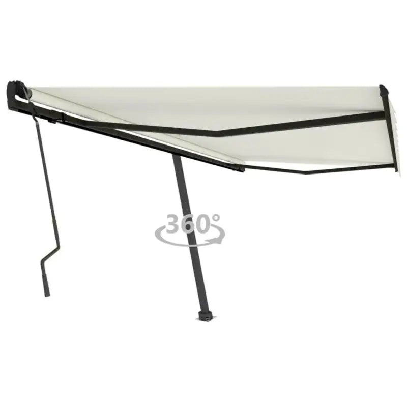 Uitschuifbare luifel met gepoedercoat aluminium voor schaduw buiten - Crème / 450 x 300 cm / 1 - Zonwering