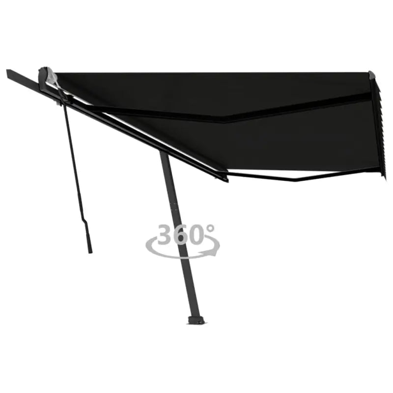 Uitschuifbare luifel met gepoedercoat aluminium voor schaduw buiten - Antraciet / 500 x 350 cm / 1 - Zonwering