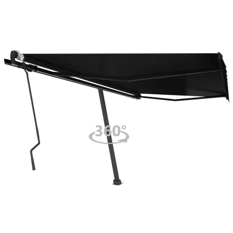 Uitschuifbare luifel met gepoedercoat aluminium voor schaduw buiten - Antraciet / 400 x 300 cm / 1 - Zonwering