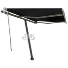 Uitschuifbare luifel met gepoedercoat aluminium voor schaduw buiten - Antraciet / 300 x 250 cm / 1 - Zonwering