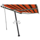 Uitschuifbare luifel met gepoedercoat aluminium voor schaduw buiten - Multikleur / 300 x 250 cm / 1 - Zonwering