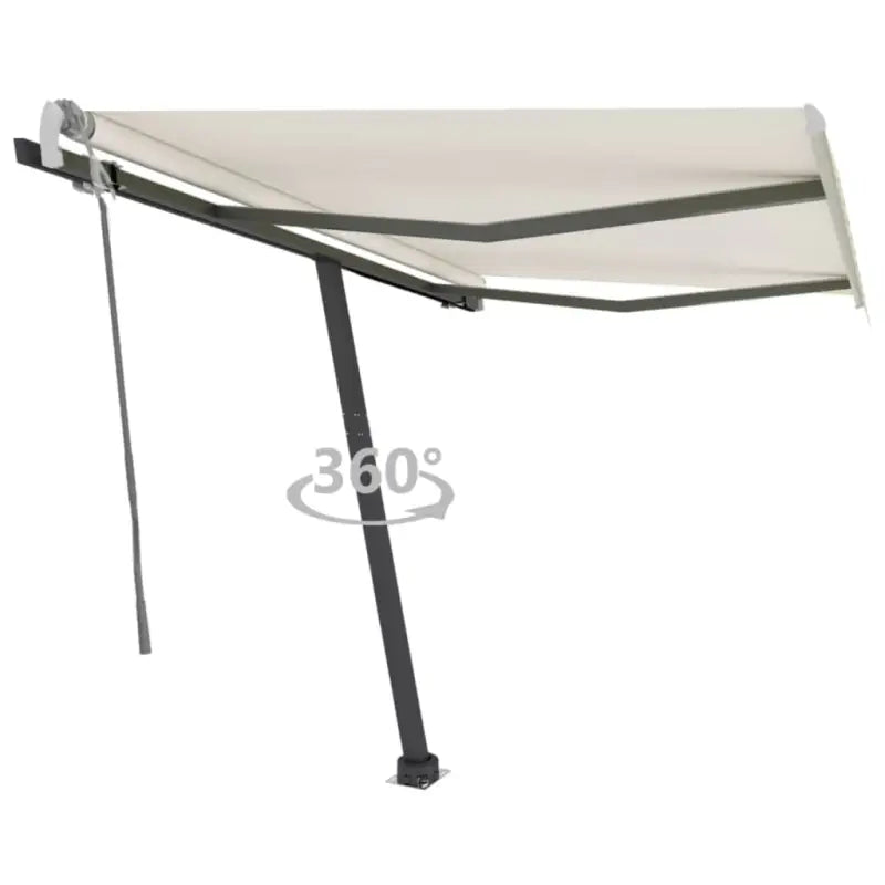 Uitschuifbare luifel met gepoedercoat aluminium voor schaduw buiten - Crème / 350 x 250 cm / 1 - Zonwering