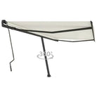 Uitschuifbare luifel met gepoedercoat aluminium voor schaduw buiten - Crème / 400 x 300 cm / 1 - Zonwering