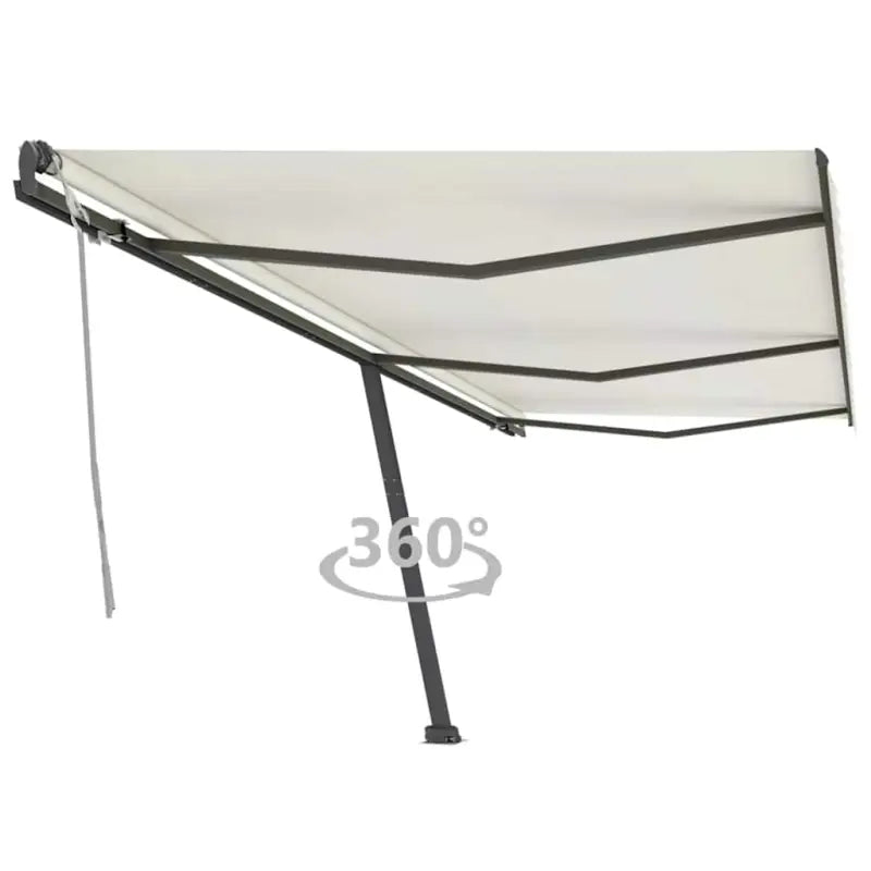 Uitschuifbare luifel met gepoedercoat aluminium voor schaduw buiten - Crème / 600 x 300 cm / 1 - Zonwering