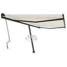 Uitschuifbare luifel met gepoedercoat aluminium voor schaduw buiten - Crème / 450 x 350 cm / 1 - Zonwering