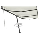 Uitschuifbare luifel met gepoedercoat aluminium voor schaduw buiten - Crème / 600 x 350 cm / 1 - Zonwering