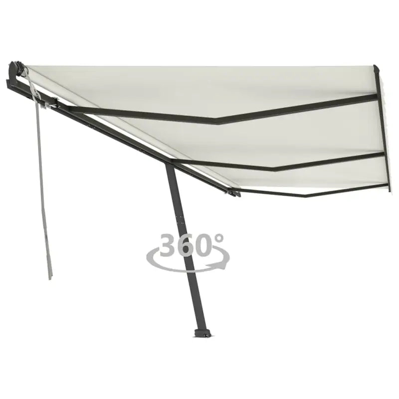 Uitschuifbare luifel met gepoedercoat aluminium voor schaduw buiten - Crème / 600 x 350 cm / 1 - Zonwering